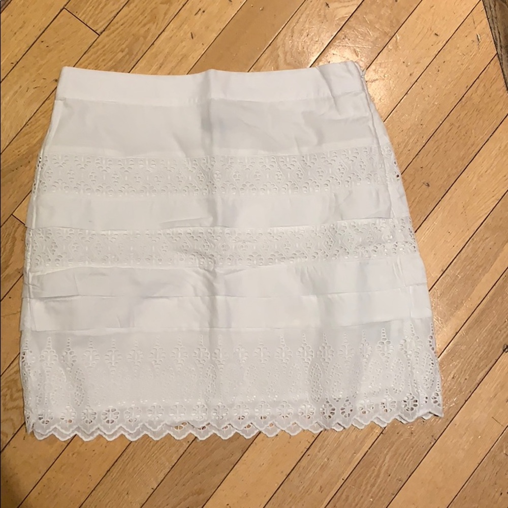 Gap White Eyelet Skirt
